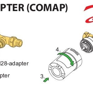 014G0258 Adapter M28 voor MMA Herz en Comap 014G0264 Danfoss