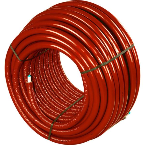 1091710 Rol a 100m. meerl.buis Uni pipe PLUS iso. S4 20x2,25mm rood Uponor