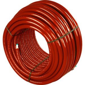 1091709 Rol a 100m. meerl.buis Uni pipe PLUS iso. S4 16x2mm rood Uponor