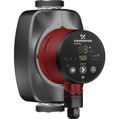 99411365 Tapwaterpomp ALPHA2 25-40 N 180 1x230V 50Hz 6H Grundfos 1 99411365 Tapwaterpomp ALPHA2 25-40 N 180 1x230V 50Hz 6H Grundfos