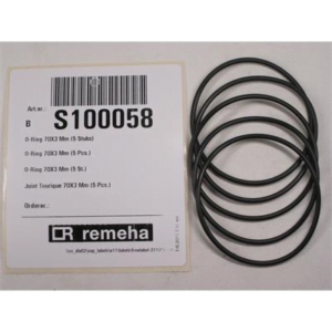 S100058 Set a 5 st. o-ring 70x3mm s100058 Remeha