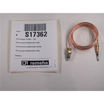 S17362 Thermokoppel q309a, lengte 750mm S17362 Remeha