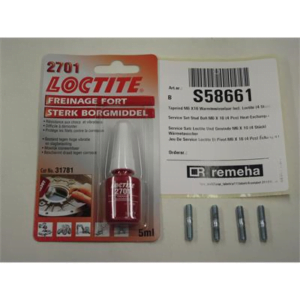 S58661 Set a 4 st. tapeind m6x16 warmtewiss.incl loctite Remeha